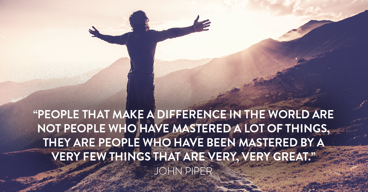 People that make a difference in the world are not people who have